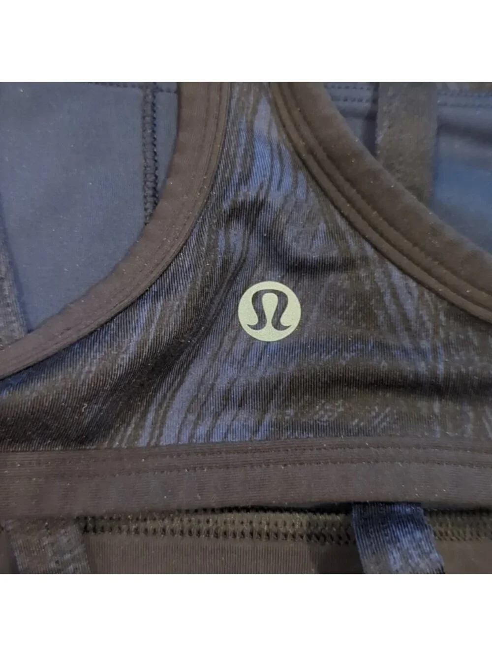 Lululemon Splendour Bra Wind Chill Deep Navy Black / Black